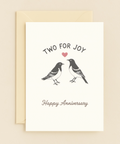 two for joy love birds card