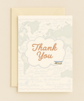 vintage airplane thank you card