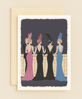 vintage elegance fashion party card