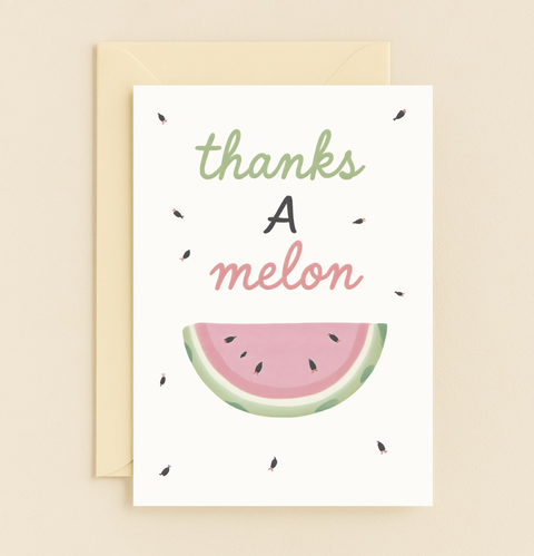 watermelon gratitude card
