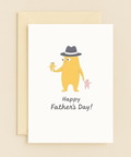 yellow monster dad card