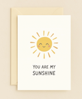you are my sunshine happy sun card