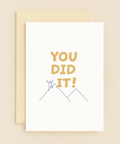 you did it mountain top card