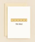 you rule ruler card