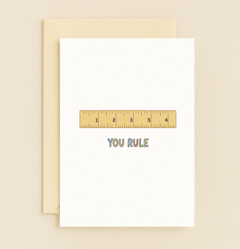 you rule ruler card
