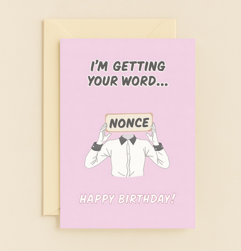 your word pun card