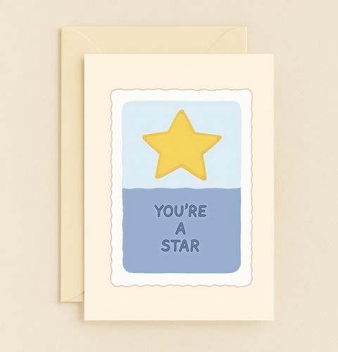 youre a star encouragement card